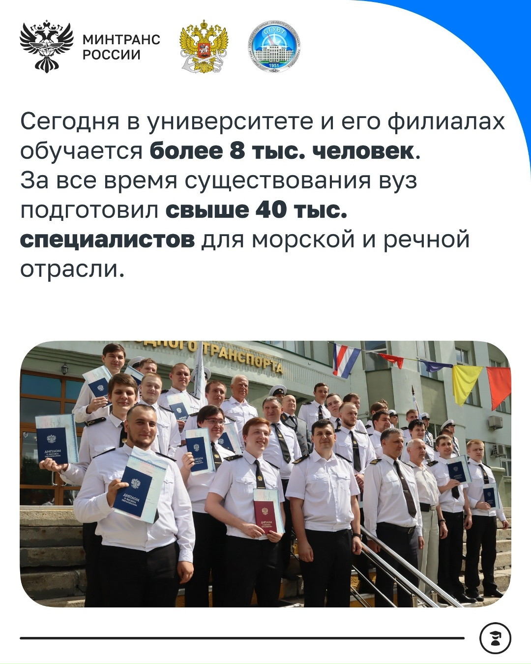 Сегодня 75-летний юбилей отмечает Сибирский государственный университет водного транспорта