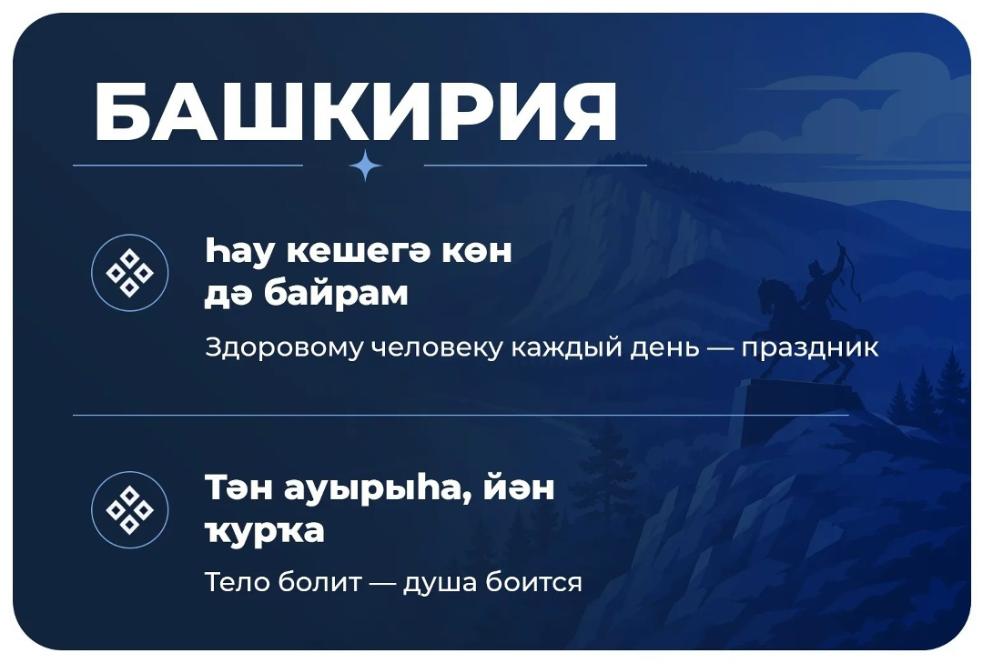 Пословицы и поговорки о здоровье разных народов России