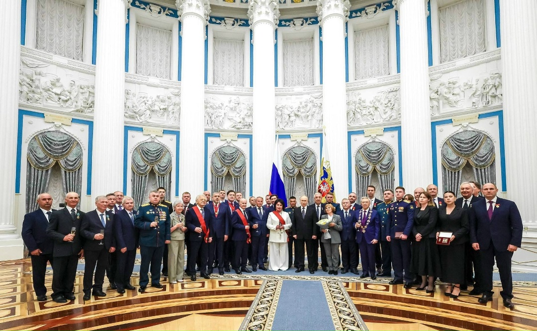 В Кремле состоялась торжественная церемония вручения государственных наград