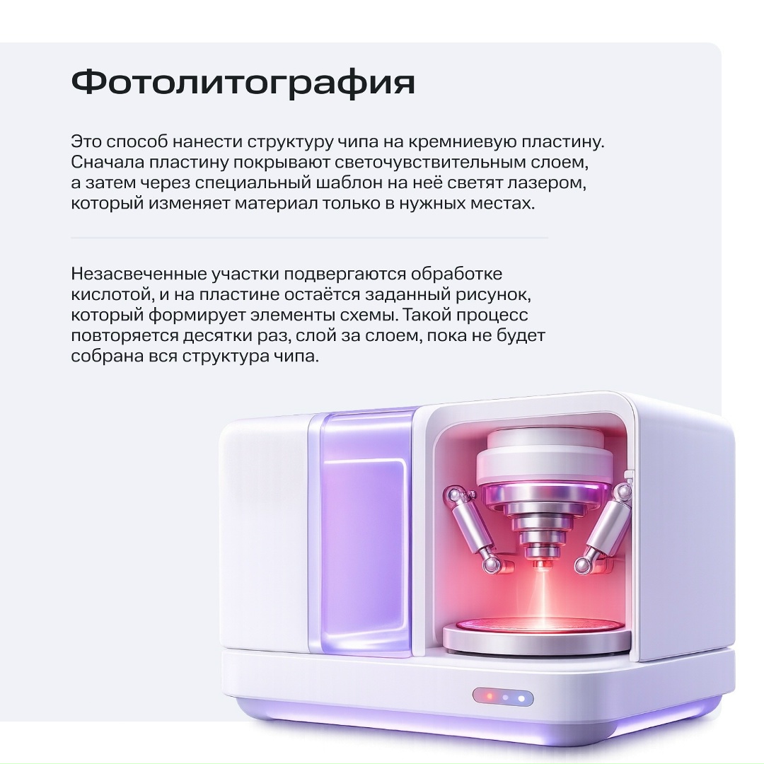 За ИИ стоит физика: разбираем технологию фотолитографии
