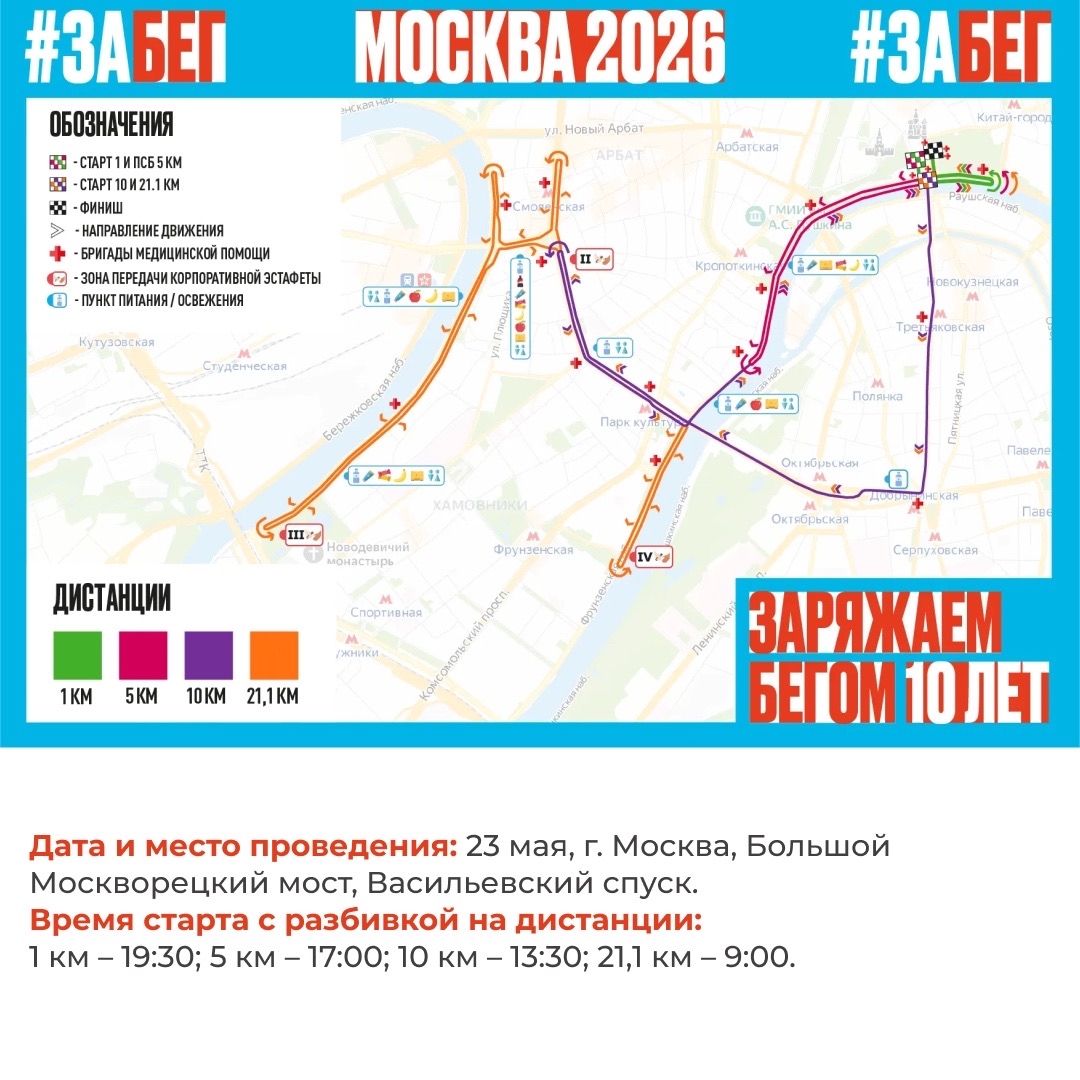 Друзья, уже завтра, 23 мая команда Мясного бизнес-направления примет участие в X юбилейном Всероссийском полумарафоне «ЗаБег.РФ» — самом крупном полумарафоне с…