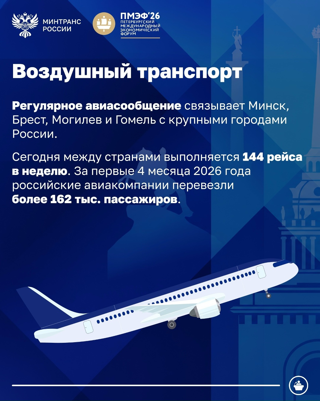Пассажиропоток на трансграничных пригородных поездах между Россией и Беларусью превысил прогнозы более чем в 2,5 раза