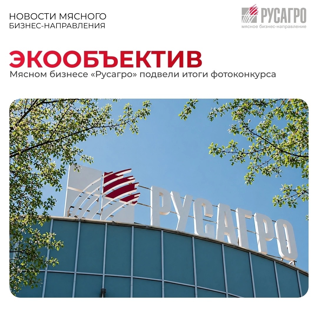 В Мясном бизнесе «Русагро» подвели итоги фотоконкурса «Экообъектив», который прошел в компании ко Дню эколога.
