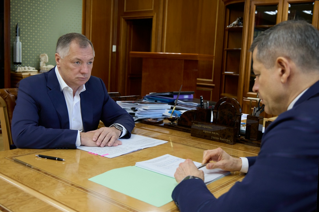 Марат Хуснуллин провел встречу с врио губернатора Белгородской области Александром Шуваевым.