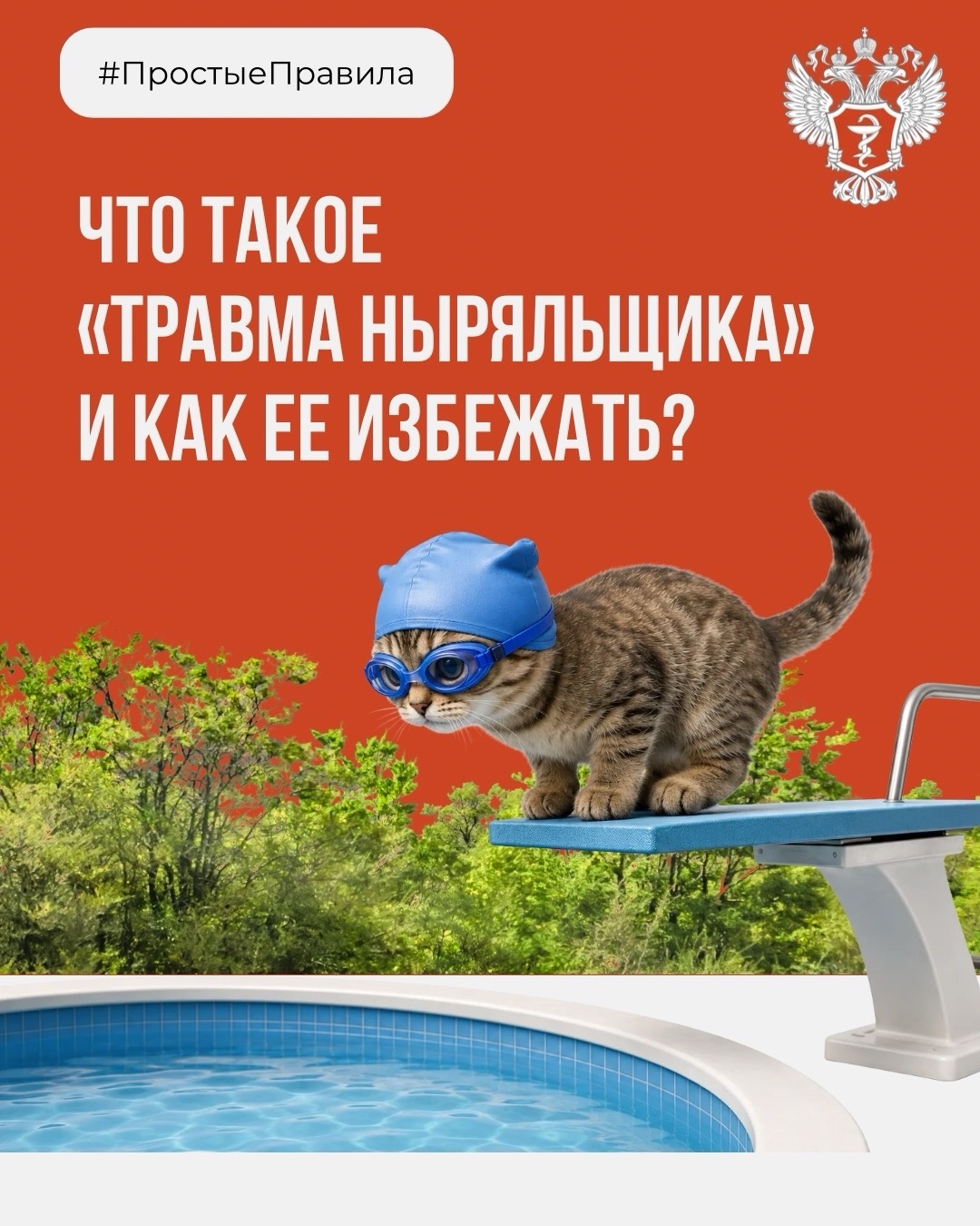#ПростыеПравила: Что такое «травма ныряльщика» и как ее избежать?