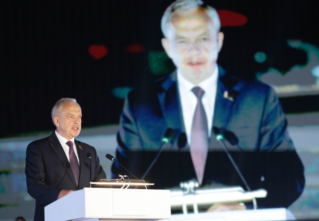 Председатель ГД Вячеслав Володин, Председатель Палаты представителей Национального собрания Республики Беларусь Игорь Сергеенко и иностранные делегации,…