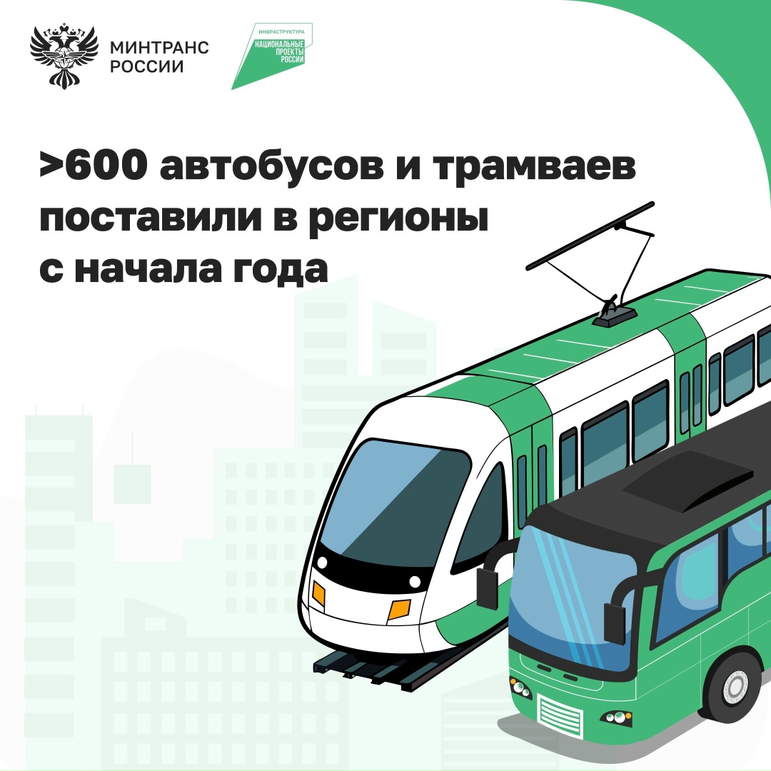По нацпроекту «Инфраструктура для жизни» в регионах обновляют парк общественного транспорта