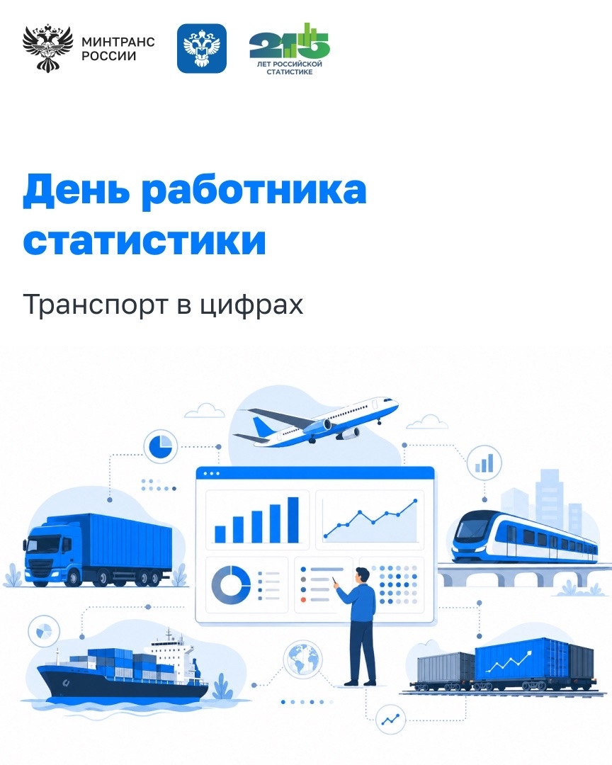 С Днем работника статистики! Сегодня поздравляем коллег из Росстата, которые помогают видеть страну в цифрах и принимать решения на основе точных данных.