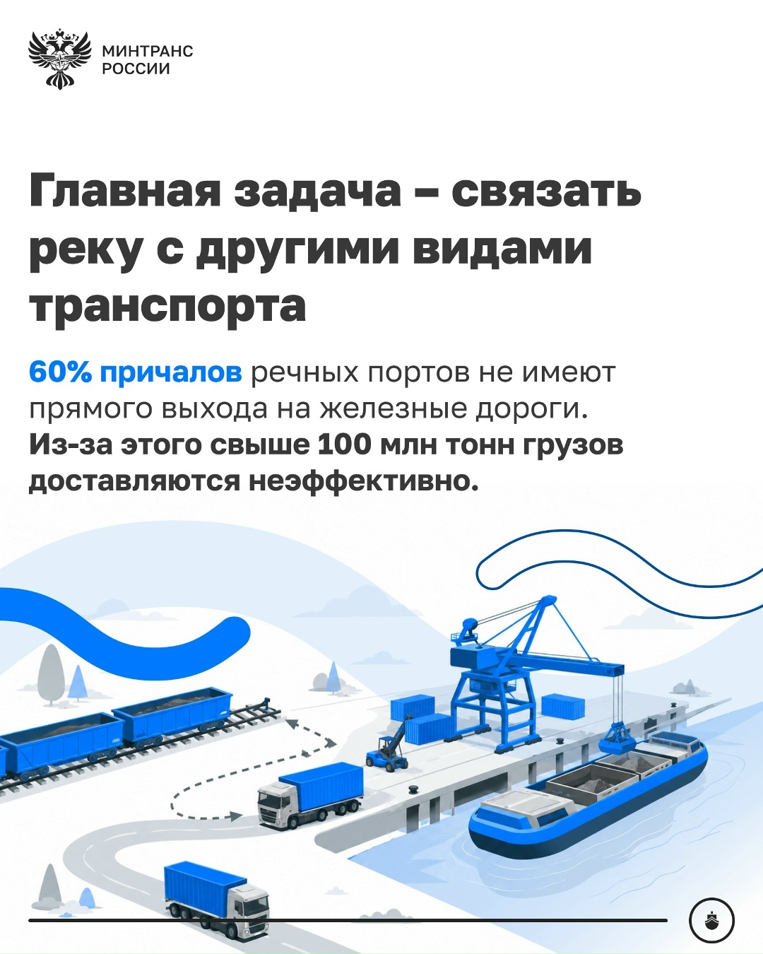 Внутренний водный транспорт должен стать полноценной частью единой транспортной системы страны