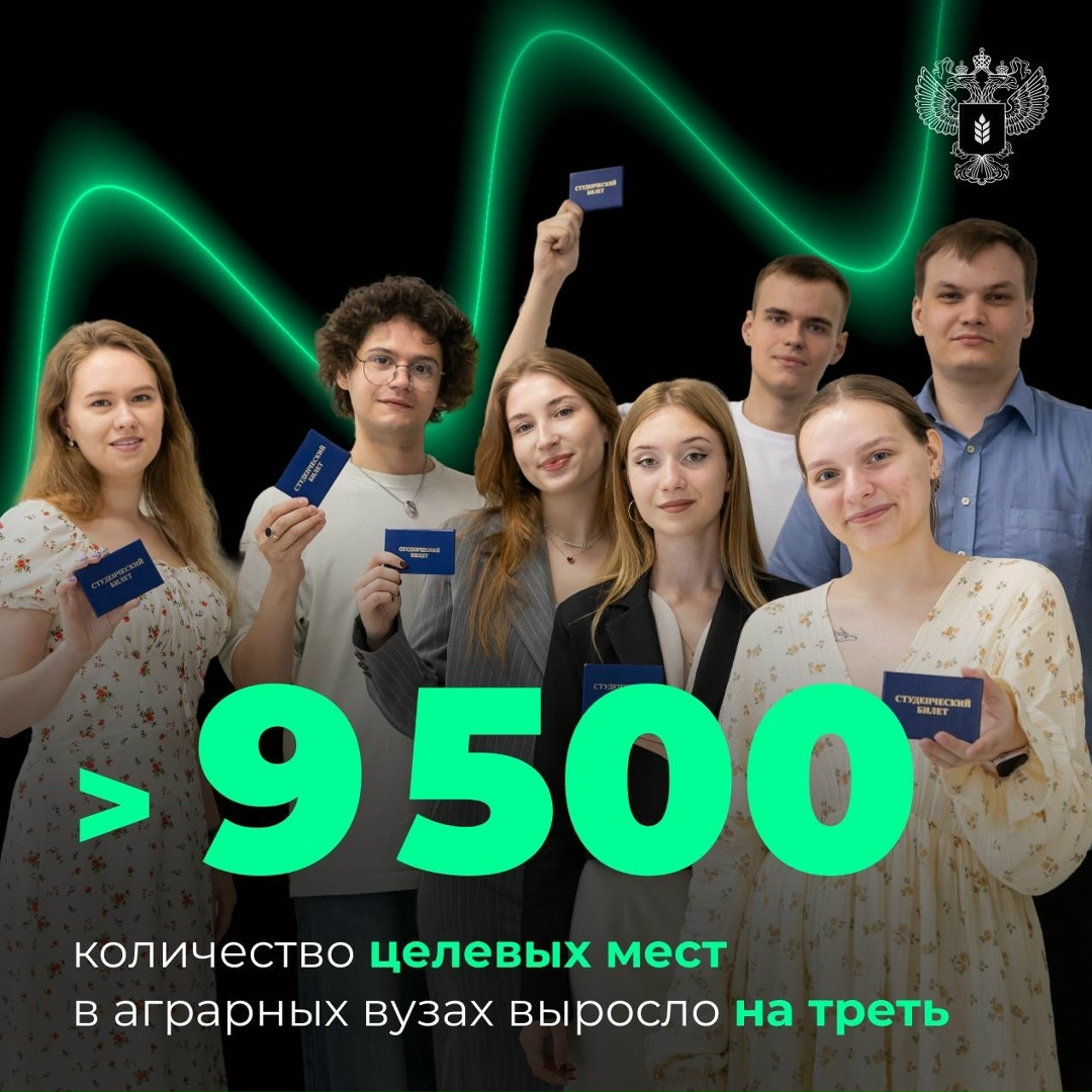 Количество целевых мест в аграрных вузах превысит 9,5 тысячи