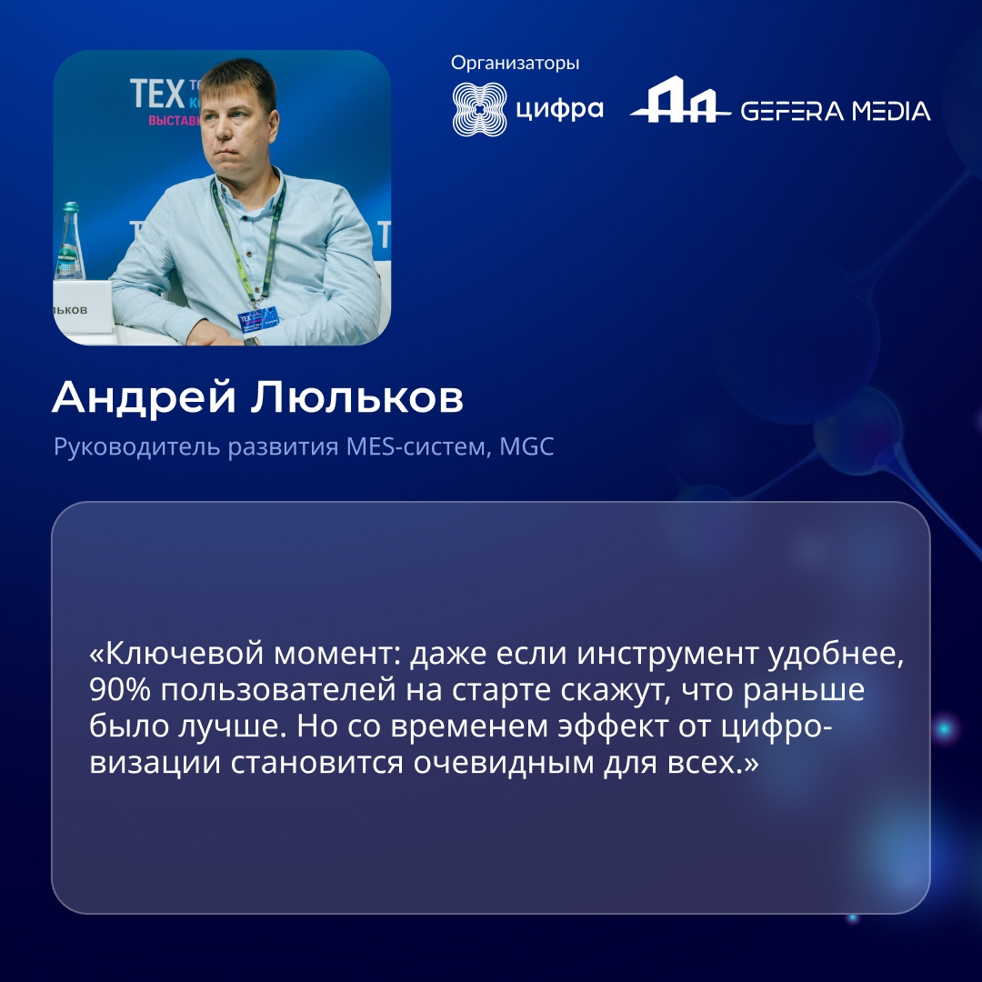 Цифра организовала собственную сессию, чтобы объединить экспертизу лидеров рынка: Аксеникс, ЕвроХим, МТС и других — на выставке «Техтекстиль | Техкомпозит»