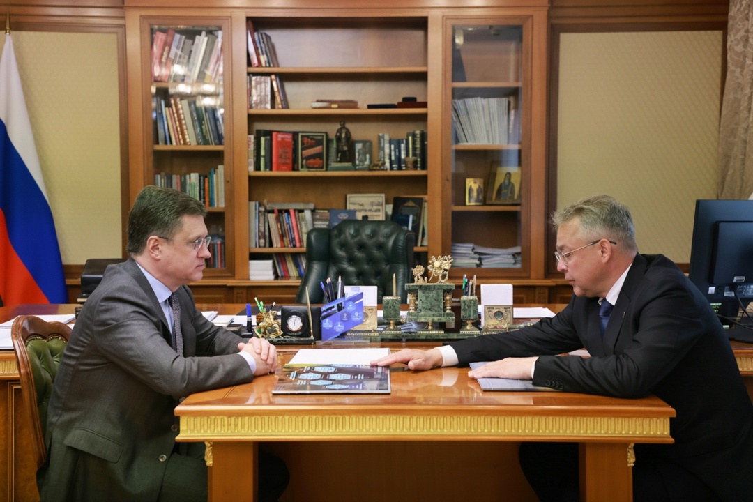 Александр Новак встретился с губернатором Ставропольского края Владимиром Владимировым.
