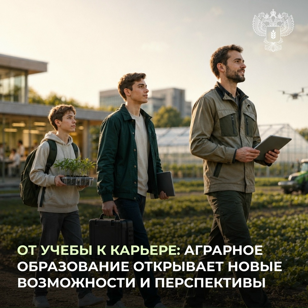 На развитие аграрного образования направлен федпроект «Кадры в АПК» нацпроекта «Технологическое обеспечение продовольственной безопасности».