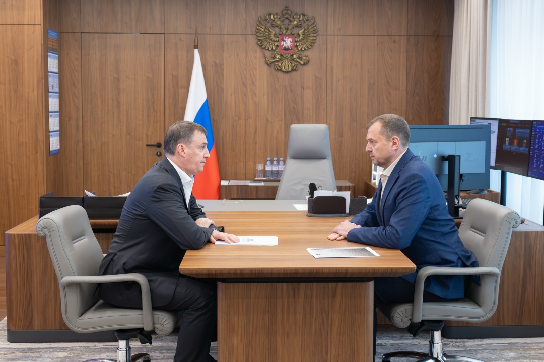 Дмитрий Патрушев провел рабочую встречу с губернатором Запорожской области Евгением Балицким