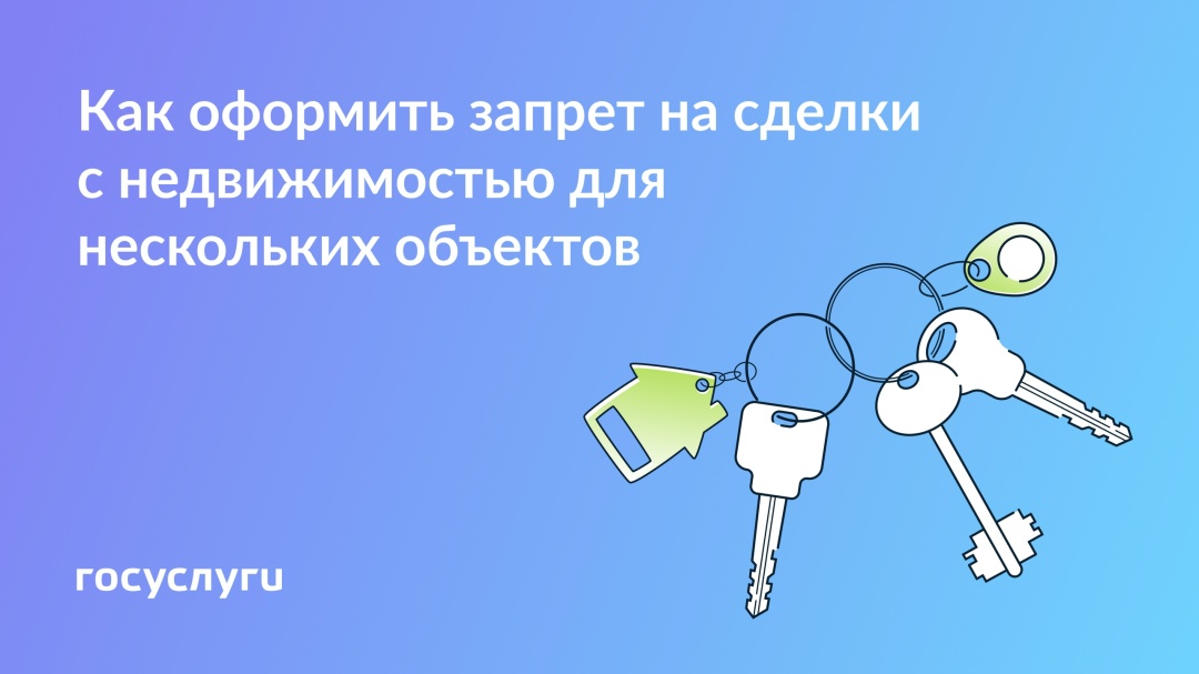 Можно ли установить запрет на сделки с несколькими квартирами одним заявлением?