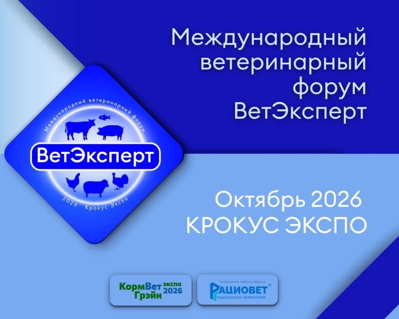 Анонс форума. В Москве, МВЦ «Крокус Экспо», в рамках выставки «КормВетГрэйн-2026» состоится II Международный ветеринарный форум «ВетЭксперт» — профессиональная…