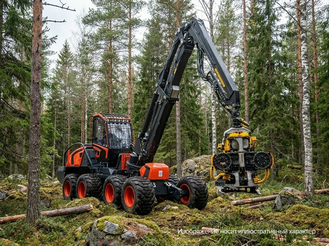 КАМАЗ-1010 «обходит» гравитацию на лесном бездорожье