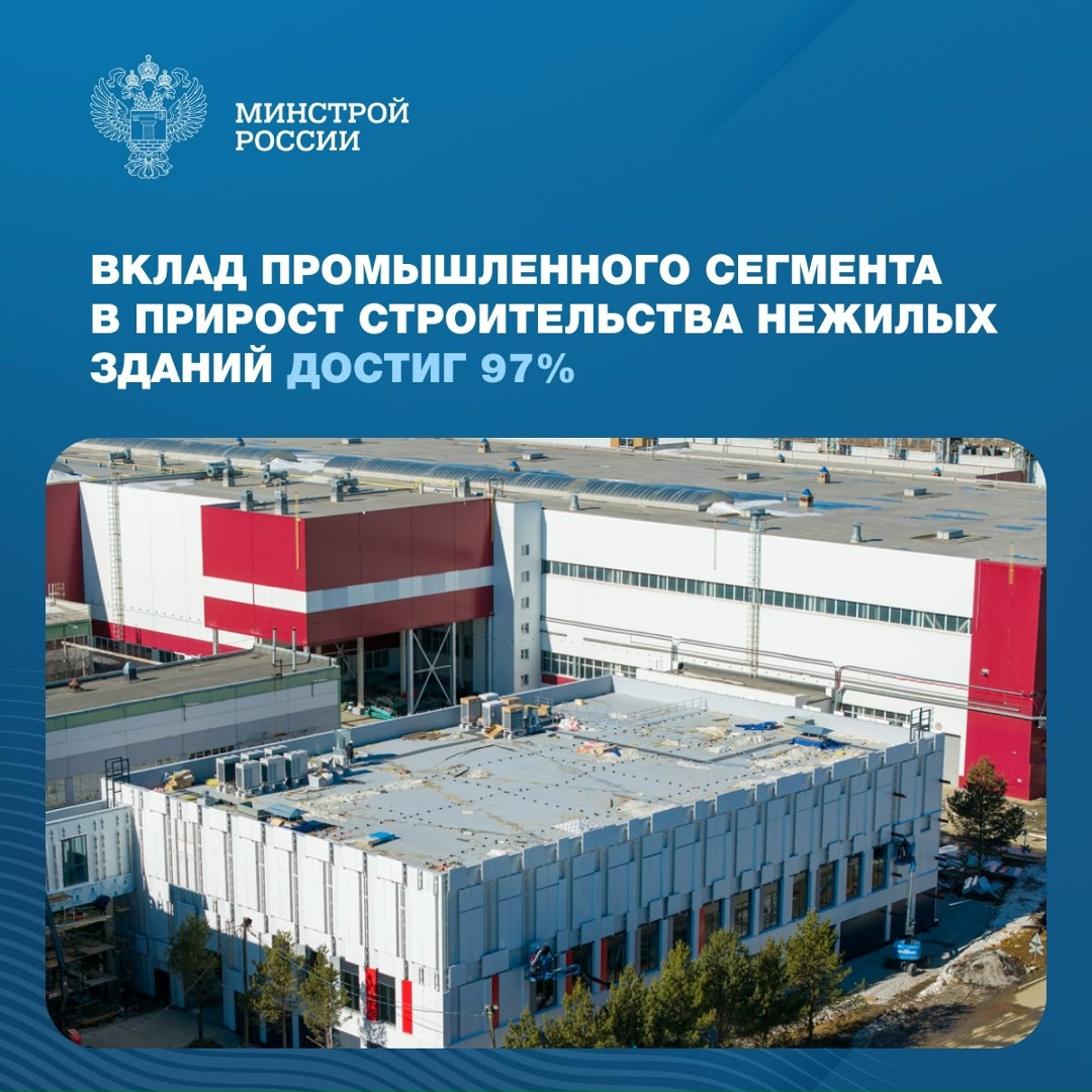 К концу первого полугодия 2026 года объем действующих разрешений на строительство нежилых зданий в России вырос на 9,3 % за аналогичный период прошлого года, и…