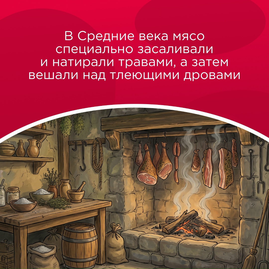Факт дня: по продолжительности история копченого мяса практически не уступает известной нам истории человечества