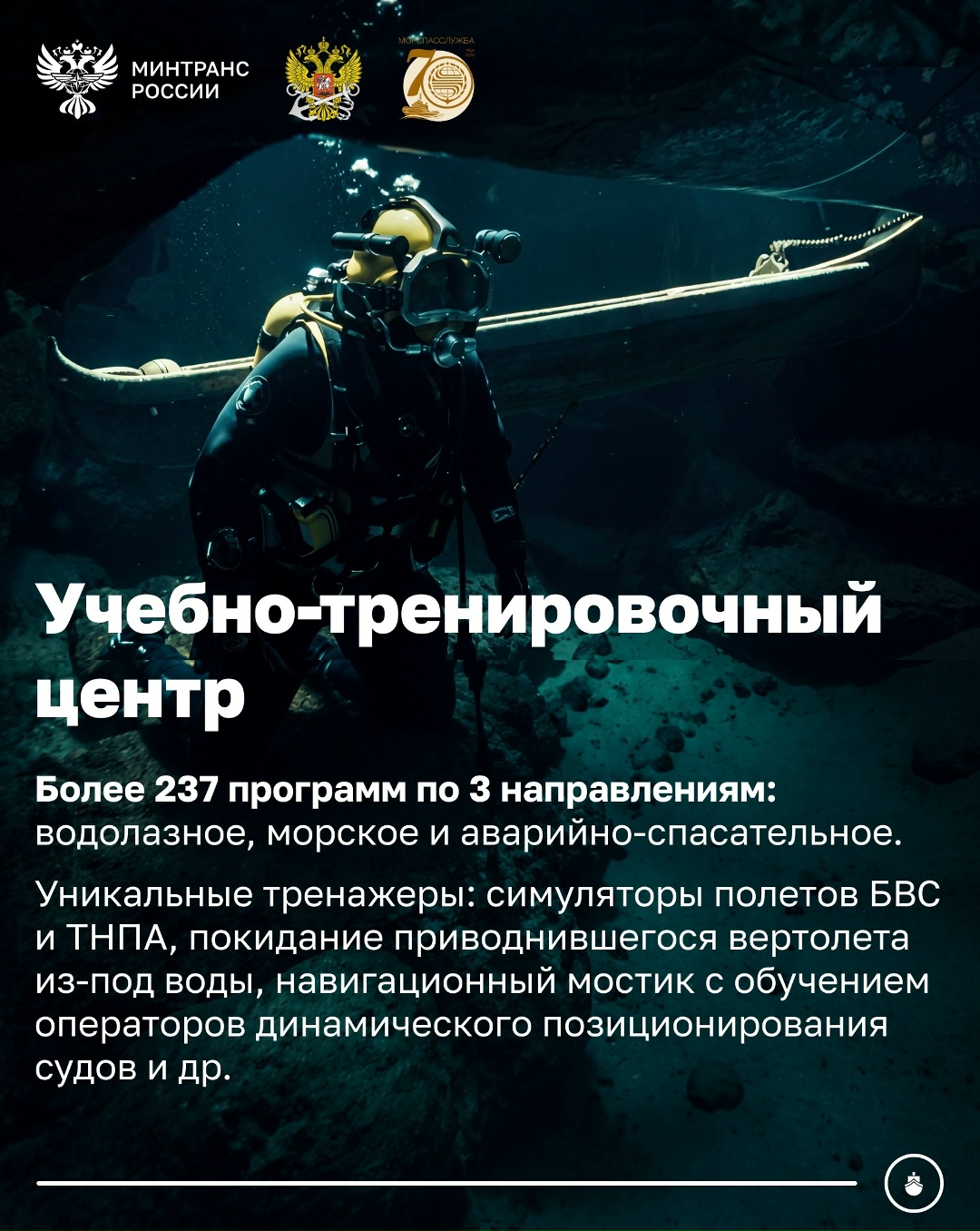 Сегодня Морспасслужба отмечает 70-летний юбилей