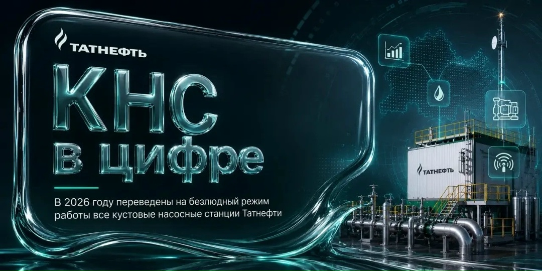 КНС — в цифре В 2026 году завершена автоматизация кустовых насосных станций Татнефти