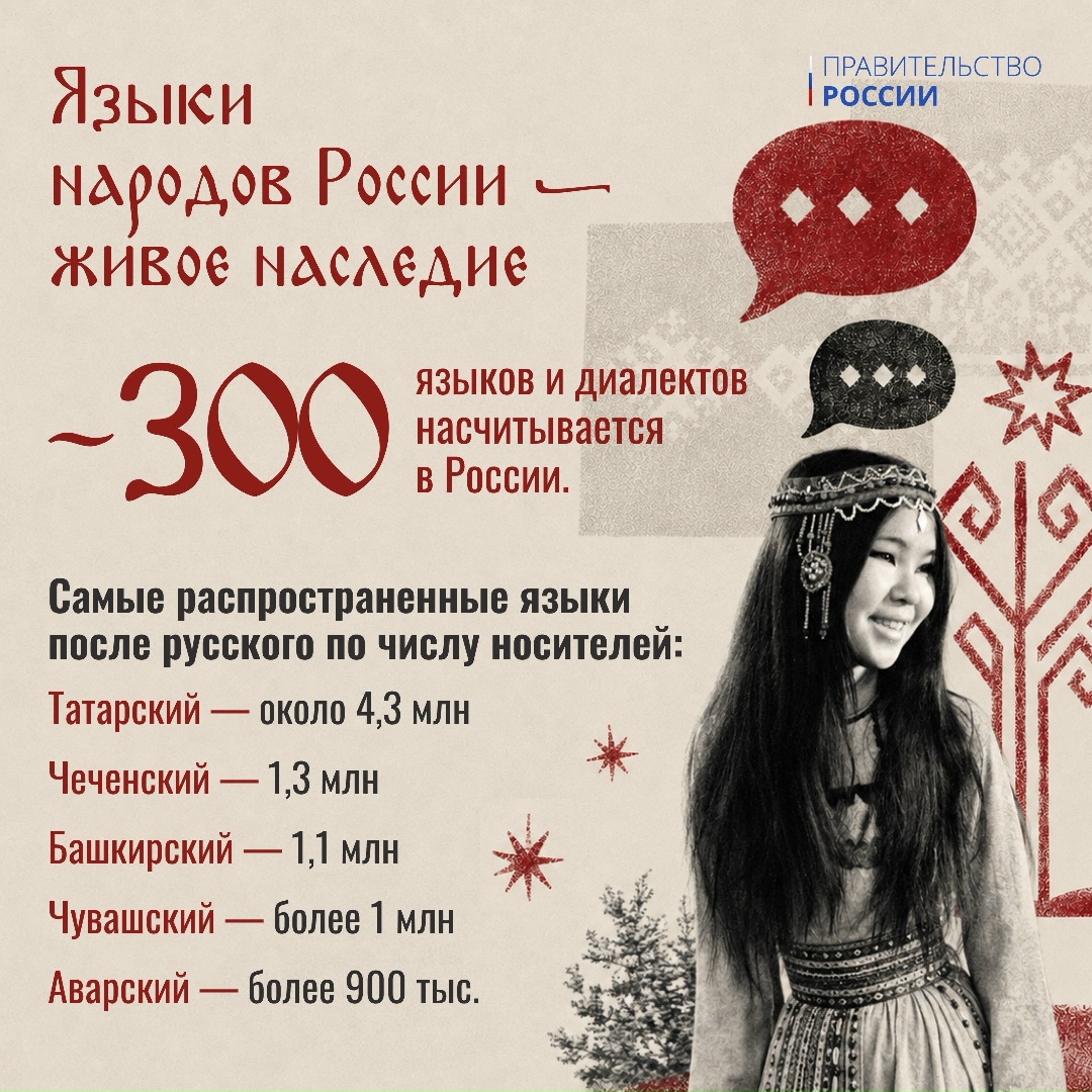 8 сентября – День языков народов России.