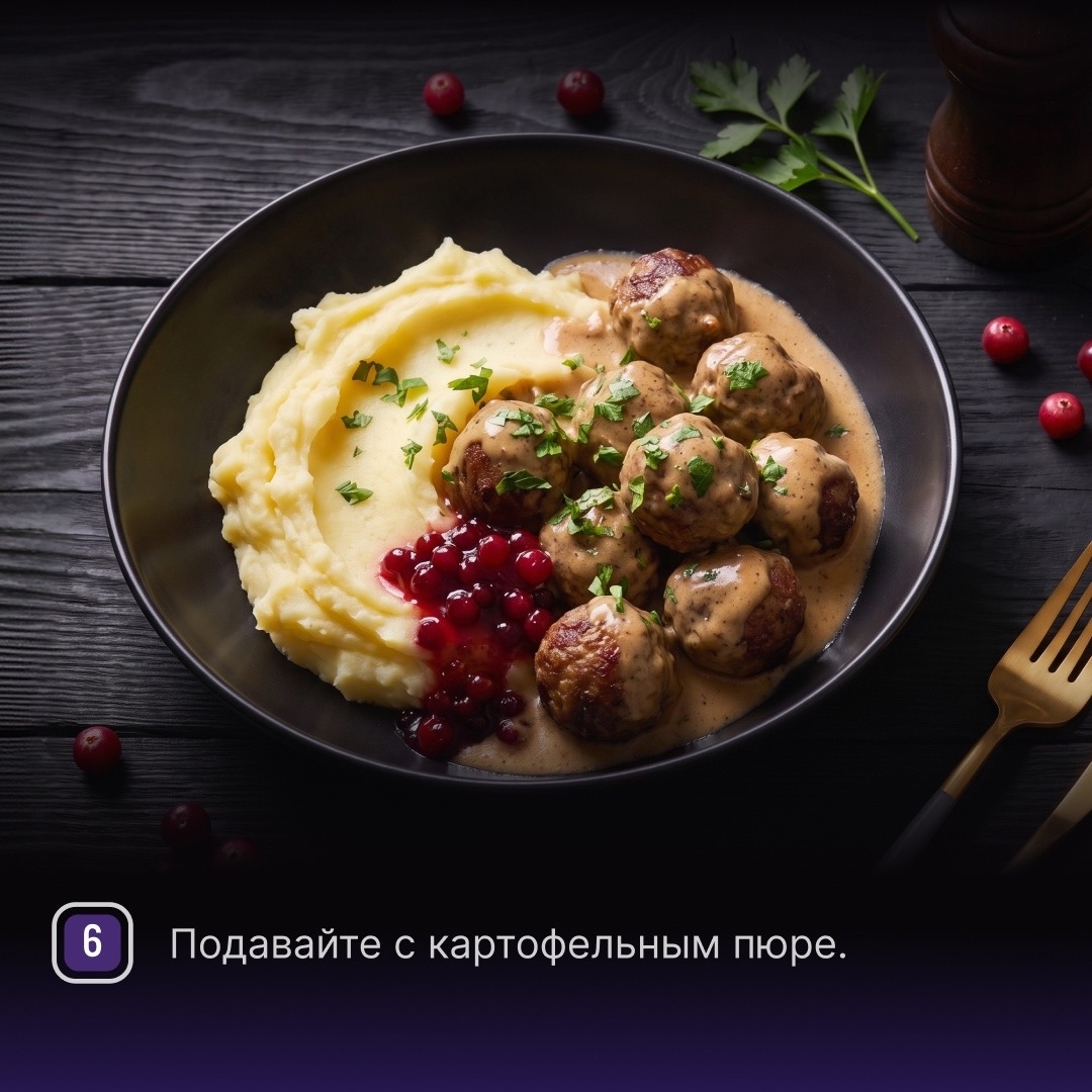 РЕЦЕПТЫ ОТ ШЕФА Друзья, предлагаем приготовить классическое блюдо шведской кухни – фрикадельки со сливочным соусом